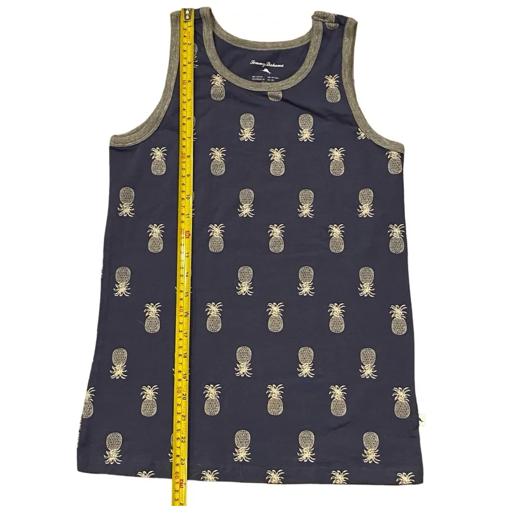 Tommy Bahama Shirt Boys Blue Tank Top Casual Beach Youth Large 10-12‎